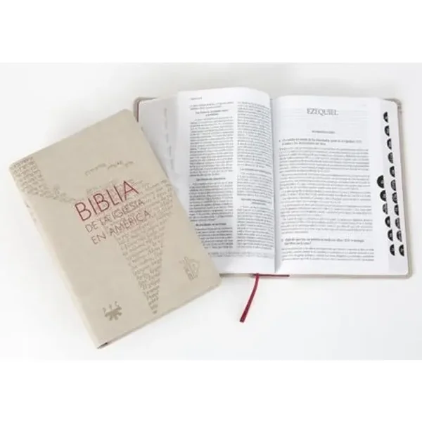 Biblia De La Iglesia En América Semiflexible Con Uñeros - Imagen 2