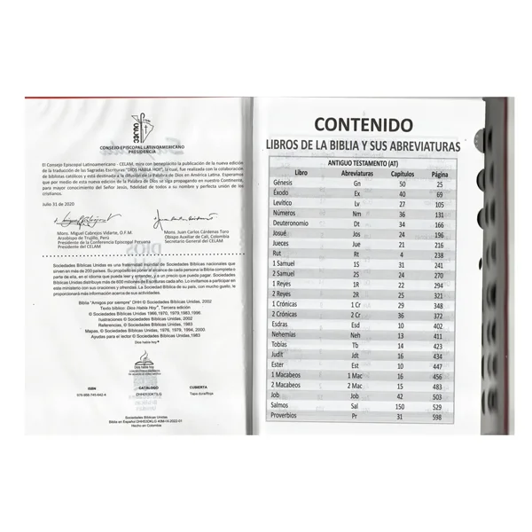 Sagrada Biblia Dios Habla Hoy Tapa Dura Roja - Imagen 2