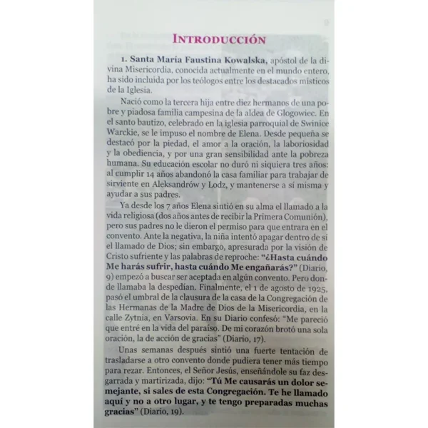 Diario La Divina Misericordia en mi Alma - Santa Faustina - Imagen 3